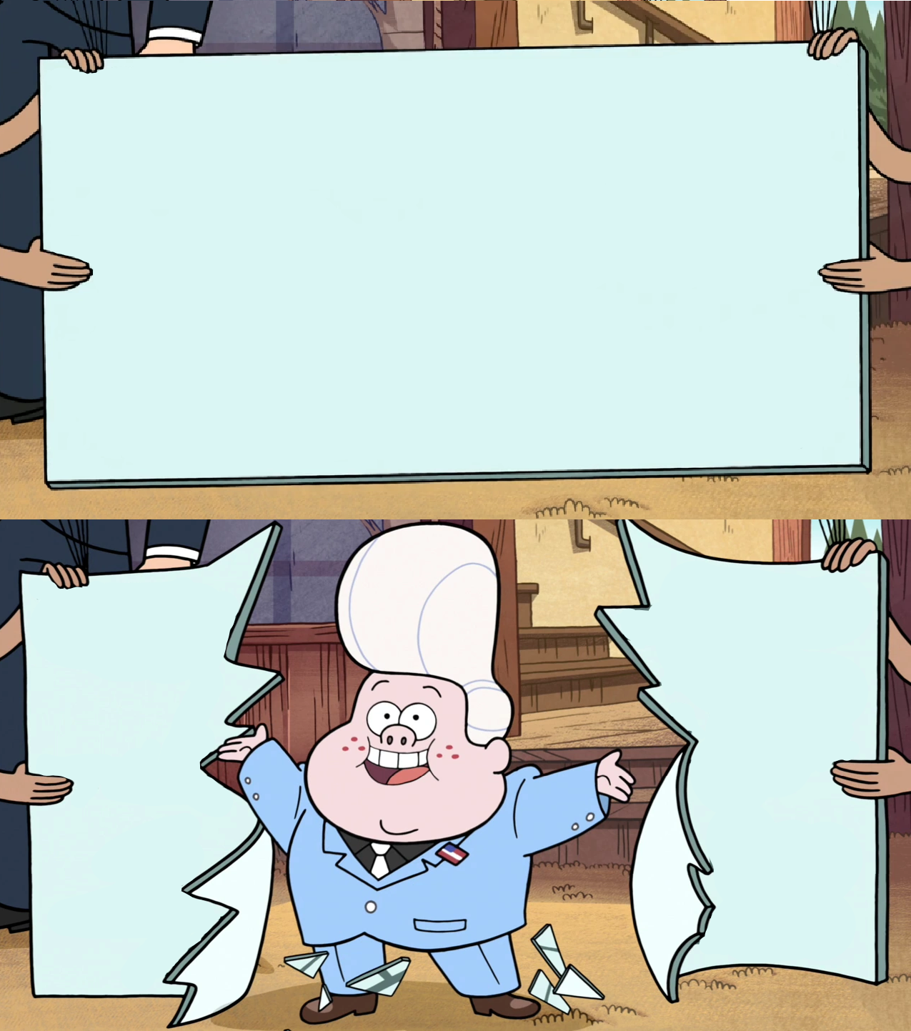 Gideon is here! Blank Meme Template