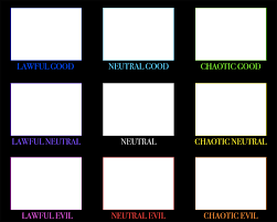 Good vs. Evil Chart Blank Template - Imgflip