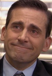 High Quality the office michael crying Blank Meme Template