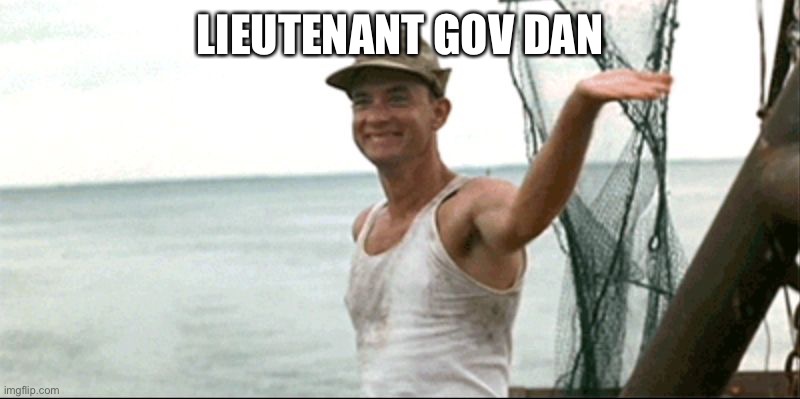 Forest Gump waving | LIEUTENANT GOV DAN | image tagged in forest gump waving | made w/ Imgflip meme maker