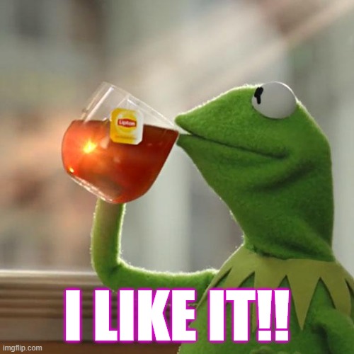But That's None Of My Business Meme | I LIKE IT!! | image tagged in memes,but that's none of my business,kermit the frog | made w/ Imgflip meme maker