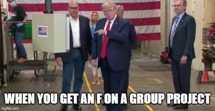 When you get an F | WHEN YOU GET AN F ON A GROUP PROJECT | image tagged in when you get an f,politics lol | made w/ Imgflip meme maker