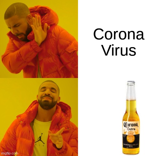 It's Corona Time | Corona Virus | image tagged in memes,drake hotline bling | made w/ Imgflip meme maker