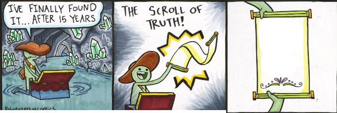 Scroll of Truth Cropped Blank Meme Template