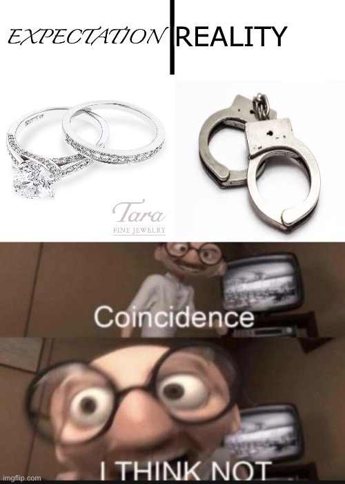 Marriage is Slavery? | REALITY; EXPECTATION | image tagged in coincidence i think not | made w/ Imgflip meme maker
