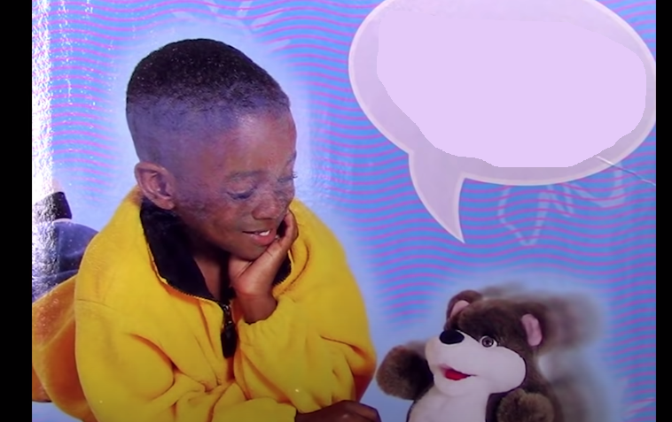 Bear Plush Questions Black Kid Blank Meme Template