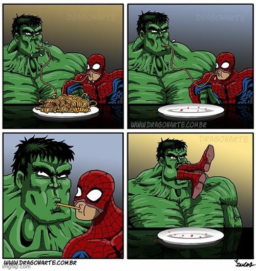 Spidey and The Hulk | image tagged in memes,comics/cartoons,marvel comics,spiderman,the hulk | made w/ Imgflip meme maker
