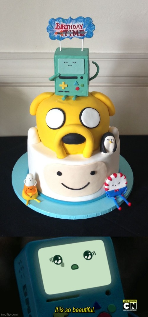 BMO CAKE | image tagged in adventure time,cake | made w/ Imgflip meme maker