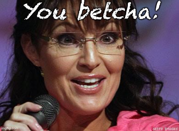 Sarah Palin crazy | You betcha! | image tagged in sarah palin crazy | made w/ Imgflip meme maker