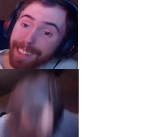 High Quality Asmon Reaction Blank Meme Template