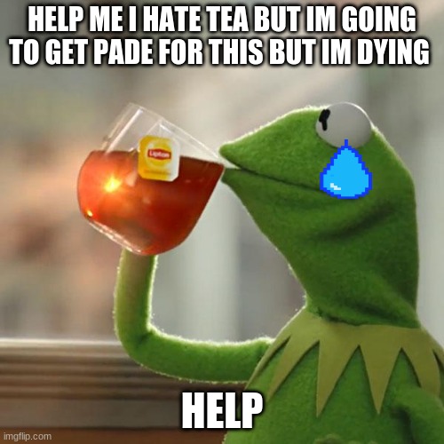 But That's None Of My Business | HELP ME I HATE TEA BUT IM GOING TO GET PADE FOR THIS BUT IM DYING; HELP | image tagged in memes,but that's none of my business,kermit the frog | made w/ Imgflip meme maker