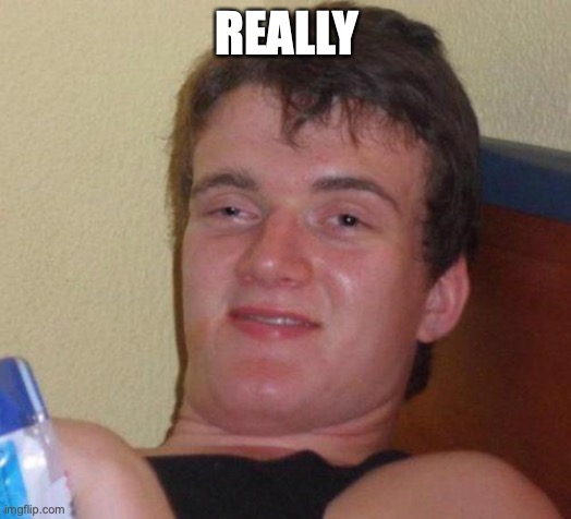stoned guy | REALLY | image tagged in stoned guy | made w/ Imgflip meme maker