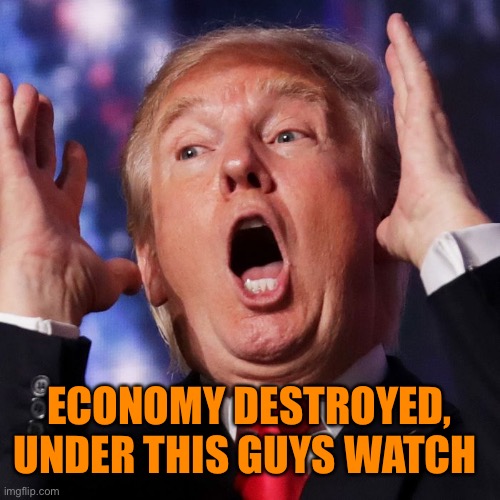 ECONOMY DESTROYED, UNDER THIS GUYS WATCH | made w/ Imgflip meme maker