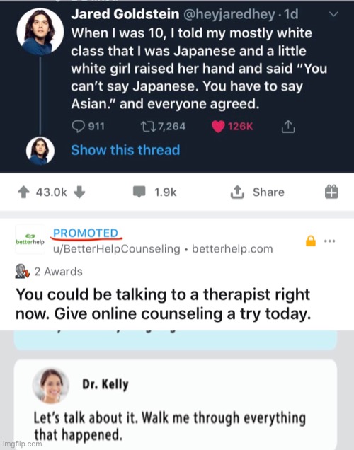 Those Reddit Ads Tho’ | . | image tagged in reddit,ads,commercials | made w/ Imgflip meme maker