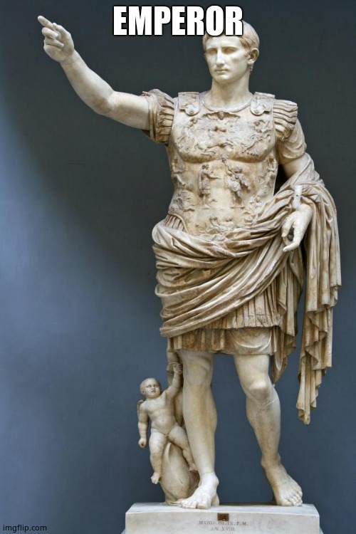 Emperor Augustus | EMPEROR | image tagged in emperor augustus | made w/ Imgflip meme maker