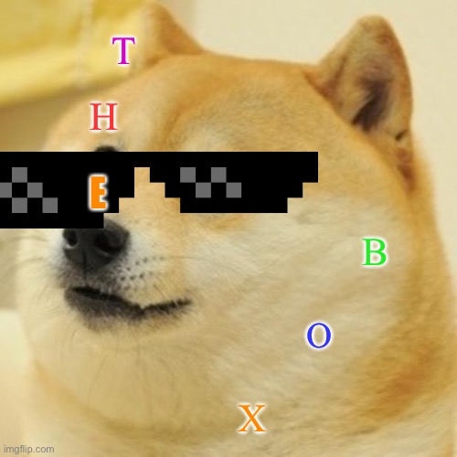 Doge | T; H; E; B; O; X | image tagged in memes,doge | made w/ Imgflip meme maker