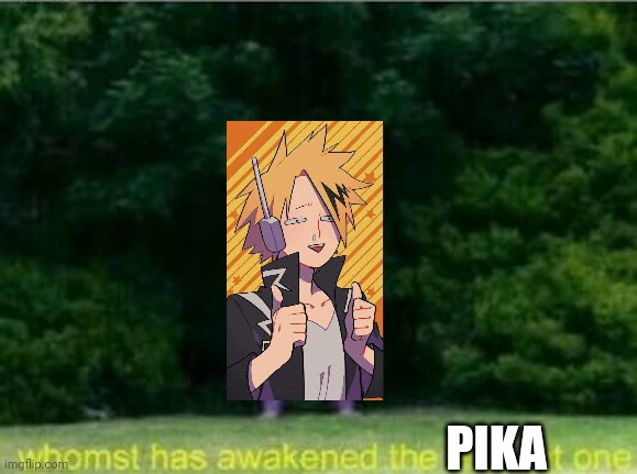 Whomst has awakened the pika one | PIKA | image tagged in whomst has awakened the ancient one | made w/ Imgflip meme maker