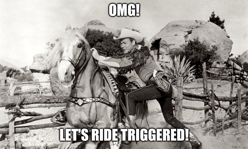 Triggered | OMG! LET'S RIDE TRIGGERED! | image tagged in triggered | made w/ Imgflip meme maker