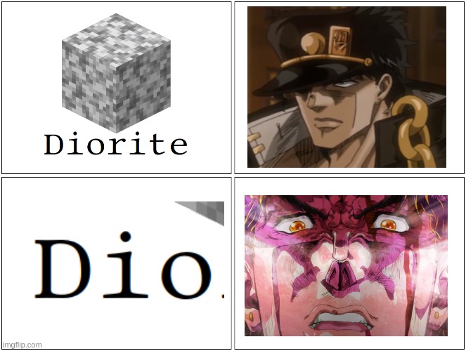 JojoCraft | image tagged in jojo meme,minecraft | made w/ Imgflip meme maker