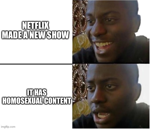 Original content these days | image tagged in netflix,fun,dissapointed | made w/ Imgflip meme maker
