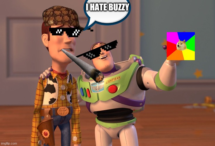 High Quality Woody hates buzzy Blank Meme Template
