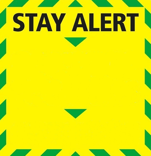 High Quality Stay Alert Blank Meme Template