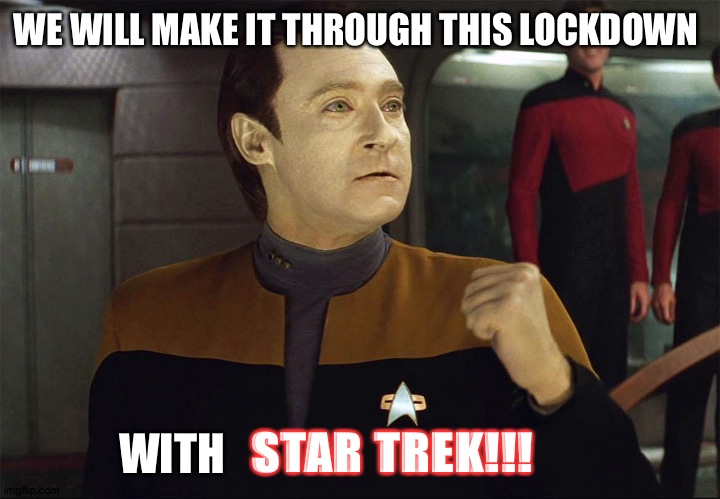 Data says YES!!! | WE WILL MAKE IT THROUGH THIS LOCKDOWN; STAR TREK!!! WITH | image tagged in data says yes,star trek data,data,star trek the next generation | made w/ Imgflip meme maker