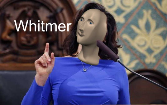Whitmer meme man Blank Meme Template
