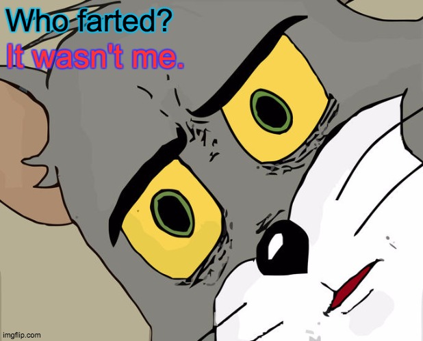 Fart | Who farted? It wasn't me. | image tagged in memes,unsettled tom | made w/ Imgflip meme maker
