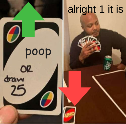 High Quality The poopies problem with uno Blank Meme Template