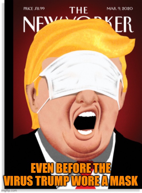 EVEN BEFORE THE VIRUS TRUMP WORE A MASK | made w/ Imgflip meme maker