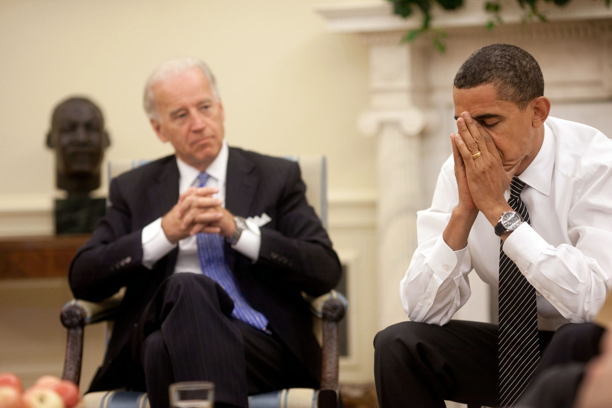 Obama Biden Hands Blank Meme Template