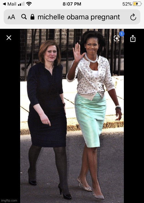 Michelle Obama pregnant | image tagged in michelle obama | made w/ Imgflip meme maker