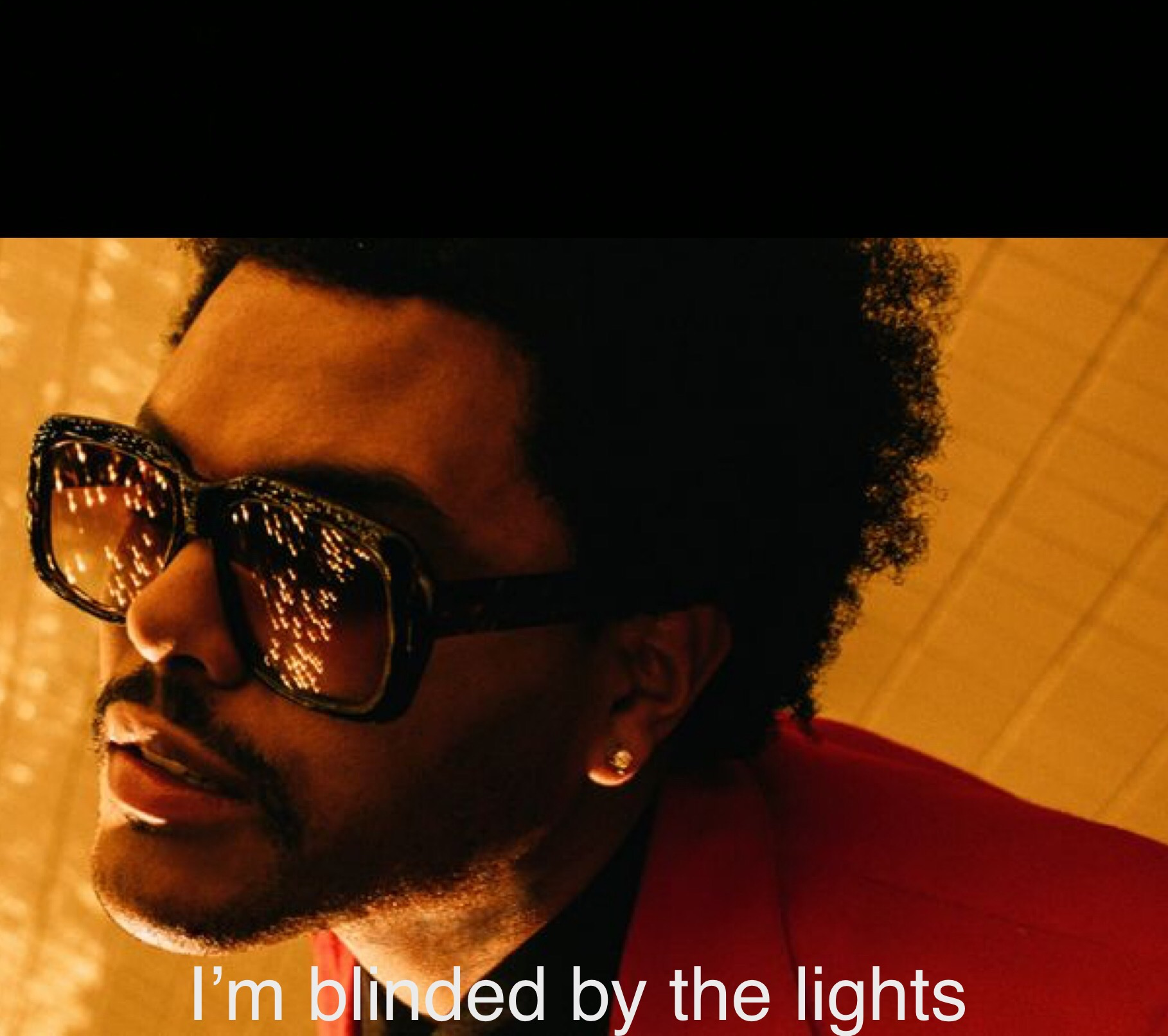 Blinding Lights Blank Meme Template
