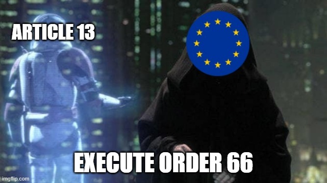 palpatine bans memes | image tagged in star wars,meme banned,order 66,article 13 | made w/ Imgflip meme maker