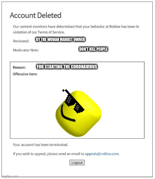 Covid Meme Imgflip - when you kill someone on roblox imgflip