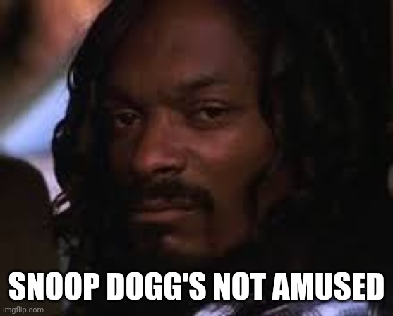 Snoop dogg is unhappy with u, m8! | SNOOP DOGG'S NOT AMUSED | image tagged in mad snoop dogg,snoop dogg,snoop,snoopy,m8,weed | made w/ Imgflip meme maker