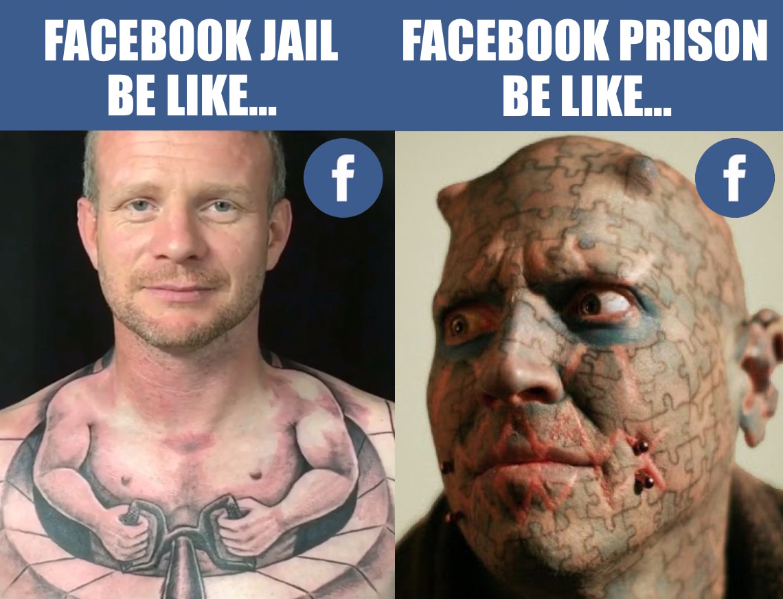 High Quality facebook-jail-be-like-facebook-prison-be-like Blank Meme Template