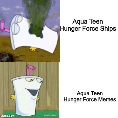 On people’s opinion | Aqua Teen Hunger Force Ships; Aqua Teen Hunger Force Memes | image tagged in master shake hotline bling | made w/ Imgflip meme maker