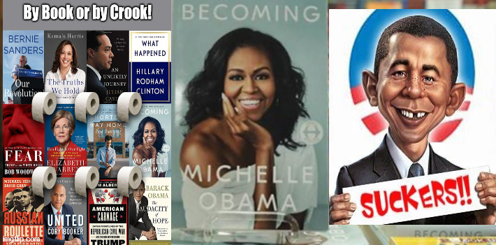 Michelle Obama by BOOK or by Crook | image tagged in michelle obama,2020 election,trump,maga,kag | made w/ Imgflip meme maker