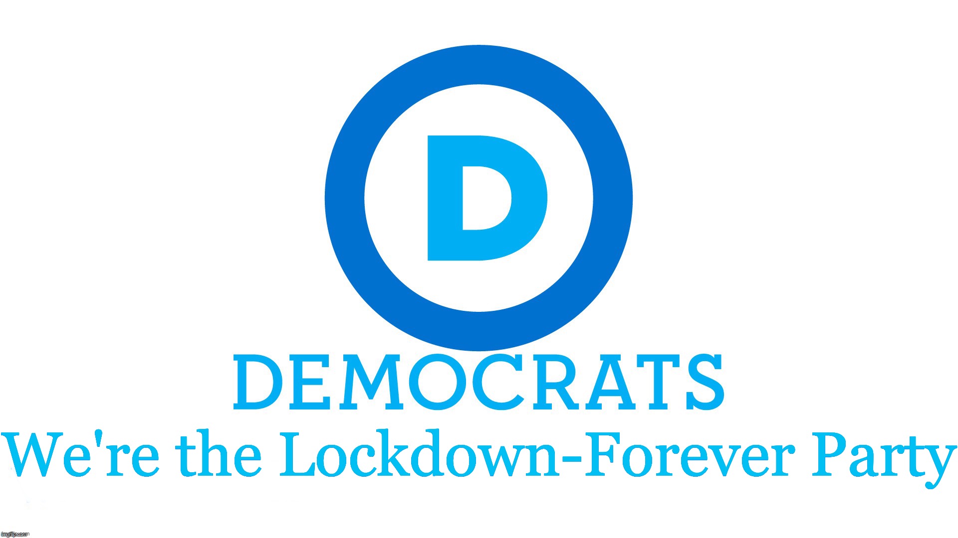 We're the Lockdown-Forever Party | image tagged in lockdown,covid-19,wuhan,democrats | made w/ Imgflip meme maker