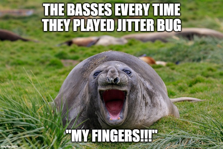Wizard of Oz Memes | THE BASSES EVERY TIME THEY PLAYED JITTER BUG; "MY FINGERS!!!" | image tagged in memes,wizard of oz | made w/ Imgflip meme maker