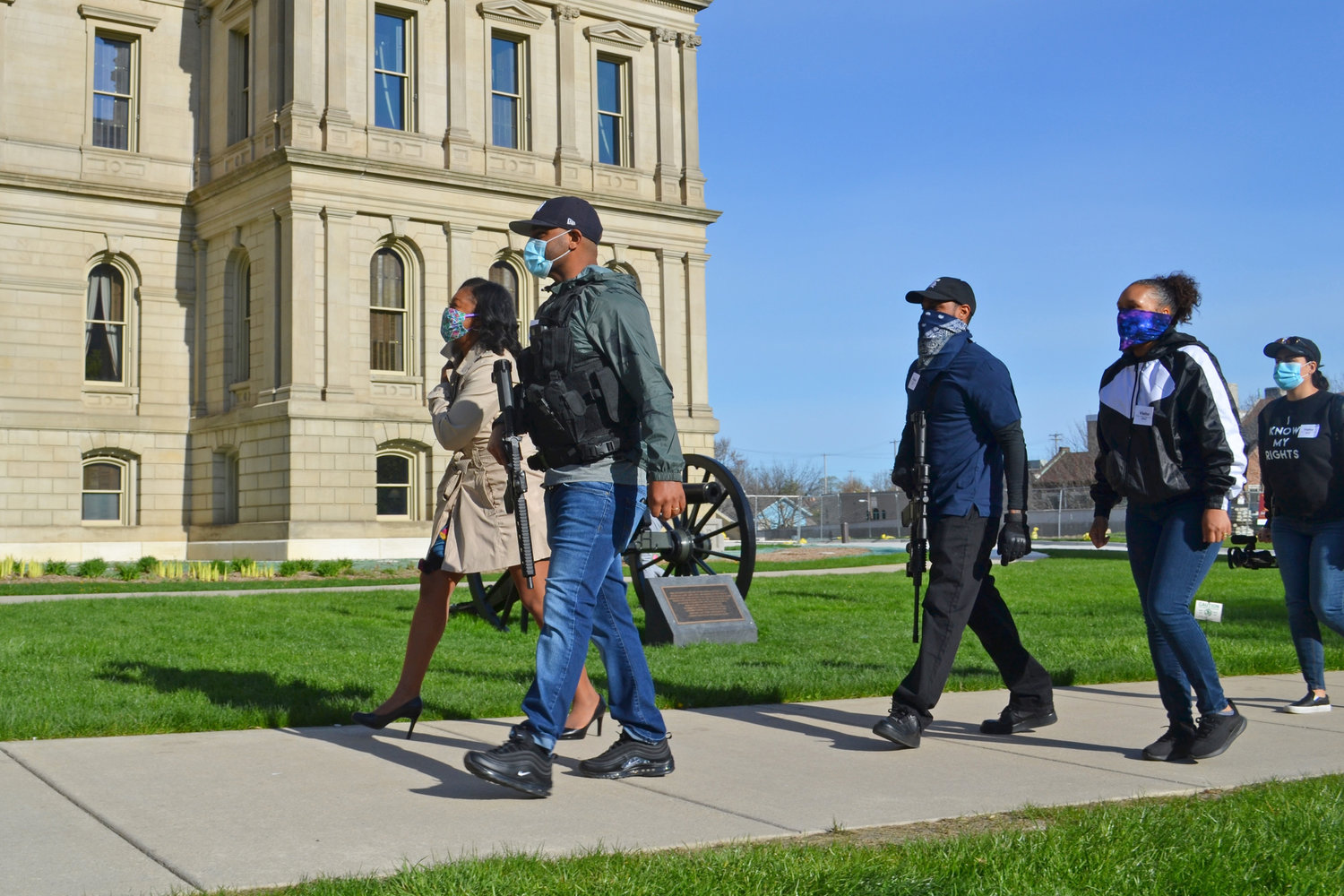 Armed escort of Sarah Anthony Blank Meme Template