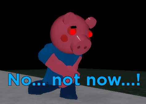 High Quality Not Now! George Pig Blank Meme Template