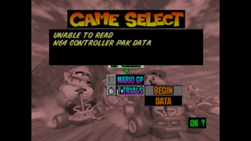 Mario Kart 64 Error Blank Meme Template