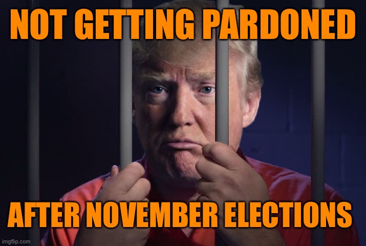 NOT GETTING PARDONED AFTER NOVEMBER ELECTIONS | made w/ Imgflip meme maker