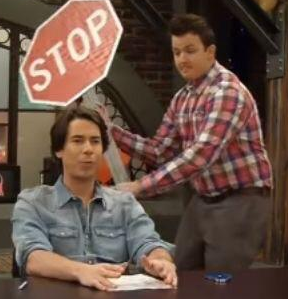 guy with stop sign Blank Meme Template