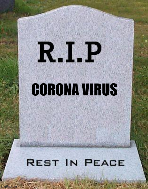 RIP headstone | CORONA VIRUS | image tagged in rip headstone | made w/ Imgflip meme maker