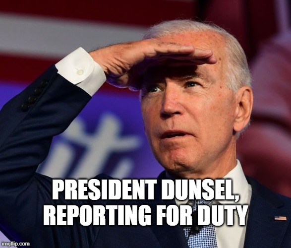 "I knew the M-5 Multitronic Unit, and you sir..." | PRESIDENT DUNSEL, REPORTING FOR DUTY | image tagged in joe biden dim,biden,election | made w/ Imgflip meme maker