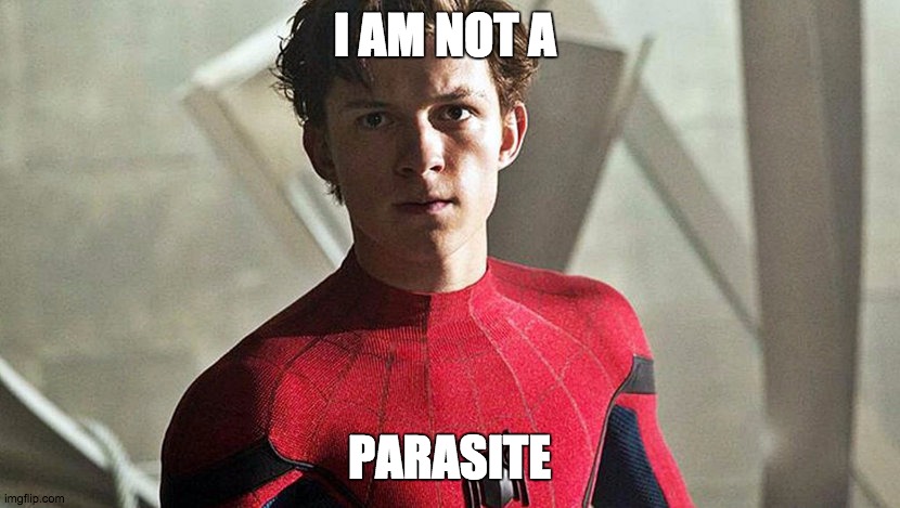 PARASITE | I AM NOT A; PARASITE | image tagged in ddm | made w/ Imgflip meme maker